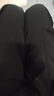 森馬（Semir）休閑褲女冬加絨寬松拖地闊腿褲拽姐松弛感炸街工裝褲101724127018 曬單實(shí)拍圖