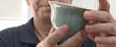 容山堂陳文德大師汝窯三才蓋碗茶杯開(kāi)片茶碗泡茶蓋碗三件套大號功夫茶具 陳文德汝窯蓋碗-秘色 曬單實(shí)拍圖