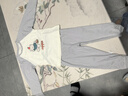 迷你木木屋兒童保暖秋衣秋褲秋冬男女童家居服寶寶純棉睡衣 蘋(píng)果小熊 110  曬單實(shí)拍圖