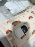 ZOZX日本新款數顯暖水袋安全防爆便攜充電熱水袋冬季暖寶寶學(xué)生暖手寶 咖色西高地-普通 曬單實(shí)拍圖