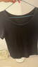 森馬（Semir）短袖t恤女短款修身圓領(lǐng)內搭25夏涼感收腰V領(lǐng)上衣辣妹109325100006 曬單實(shí)拍圖