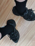 Warrior襪子男專(zhuān)業(yè)運動(dòng)籃球襪吸汗速干加厚減震防滑毛巾底男女馬拉松襪子 黑白灰 曬單實(shí)拍圖