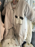 童泰連體衣秋冬薄棉0-6月嬰兒衣服男女寶寶家居服蝴蝶衣爬服灰色 52cm 曬單實(shí)拍圖