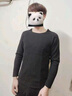 蒙羊王10A抗菌男士保暖內(nèi)衣套裝男無痕發(fā)熱羊絨蠶絲冬季加厚秋衣秋褲男 午夜藍(lán) L 曬單實拍圖