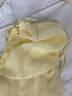 沐霓黃色吊帶連衣裙新款海邊度假風(fēng)無(wú)袖露背連衣裙別致設計感收腰短裙 S 曬單實(shí)拍圖