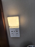 蘇士赫爾摩一體式多功能5WLED插電夜燈/2USB+Type-C20W快充插座轉(zhuǎn)換器 臥室 床頭小夜燈 4位 語音+搖控 曬單實拍圖
