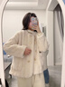 DGOV加厚軟糯小香風(fēng)羊羔毛外套女秋冬季顯瘦感小個(gè)子毛絨氣質(zhì)上衣 白色 (輕微掉毛介意慎拍) M 建議96-110斤內 曬單實(shí)拍圖
