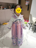 妮莎倍兒漢服女童秋冬款兒童古裝拜年服冬季國風(fēng)女孩古風(fēng)裙子 紫色 130 曬單實(shí)拍圖