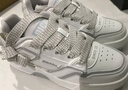 Dickies板鞋男鞋2025夏季新款男休閑鞋百搭厚底增高鞋學(xué)生潮鞋透氣運(yùn)動(dòng)鞋 白灰 42 曬單實(shí)拍圖