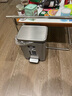 EKO腳踏式垃圾桶8L雅鋼家用衛(wèi)生間廚房不銹鋼大號(hào)EK9361張若昀同款 曬單實(shí)拍圖