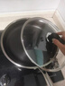 炊大皇 平底鍋 304不銹鋼煎鍋全面屏不粘鍋 可用鐵鏟 電磁爐通用28cm 曬單實拍圖