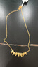 中國(guó)黃金（CHINA GOLD）黃金項(xiàng)鏈女士足金花朵項(xiàng)鏈純金生日禮物送女友老婆 足金花朵項(xiàng)鏈約4.5g 曬單實(shí)拍圖