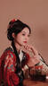 QBILY 玫瑰花發(fā)簪 新中式結(jié)婚流蘇發(fā)簪高級感古風(fēng)漢服頭飾馬面裙簪子 玫瑰花流蘇簪子 曬單實(shí)拍圖