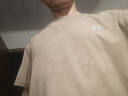 羅蒙（ROMON）短袖t恤男士夏季新款短袖男仿冰絲休閑圓領(lǐng)半袖打底衫上衣服男裝 9383咖啡色 L 【115-130斤】 曬單實拍圖