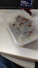 特美居（temeiju）一次性飯盒長方形透明塑料快餐盒加厚帶蓋打包盒餐具50套裝1000型 曬單實拍圖