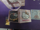 京越隆足金999哈嘍kitty貓頭手鏈千萬兩黃金KT貓轉(zhuǎn)運珠蝴蝶結(jié)七夕送女友 黃金KT+蝴蝶結(jié)約1.3-1.4g+雙邊桃花手鏈 曬單實拍圖