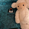 Jellycat史瑪吉小羊動(dòng)物毛絨玩偶玩偶禮物公仔娃娃生日生日新婚禮物 米色 高13 X 寬11CM 曬單實(shí)拍圖