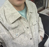 PITC輕奢夾克男加絨加厚加大碼秋冬季商務(wù)休閑保暖開(kāi)衫外套高級感潮流 米白色 2XL 曬單實(shí)拍圖