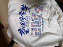 DIAOKA連帽衛衣定制純棉班服工作服diy長(cháng)袖T恤男女團隊衣服訂制印logo圖 白色 （100%棉） L 曬單實(shí)拍圖