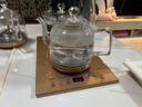 茶皇子（CHAHUANGZI）全自動上水電茶爐玻璃電熱燒水壺噴淋式煮茶器茶臺嵌入式2025新款電熱水壺泡茶專用燒水煮茶一體機(jī) 1L 香檳金 37×23cm 曬單實(shí)拍圖
