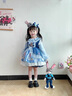 G.DUCKKIDS小黃鴨女童連衣裙春秋季兔子警官洛麗塔公主裙兒童衣服女孩蓬蓬裙 藍色連衣裙 120 尺碼5~6歲【110-120cm】cm 曬單實(shí)拍圖