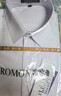 羅蒙（ROMON）【冰絲】白襯衫男士商務(wù)職業(yè)短袖抗皺免燙彈力正裝襯衣男白色44 曬單實(shí)拍圖