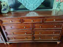 耀趣美式九斗柜全實(shí)木七斗柜臥室儲物柜收納柜客廳六斗復古抽屜柜斗櫥 全實(shí)木五斗柜0.86米 胡桃色 曬單實(shí)拍圖
