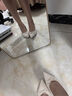 茯見(jiàn)法式尖頭高跟鞋女2025新款秋季氣質(zhì)單鞋女職業(yè)淺口通勤高跟鞋女鞋 米白色【7cm】 36 曬單實(shí)拍圖