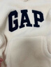 GAP男女裝刺繡字母logo仿羊羔絨連帽衛衣套頭衫609050 米色 L (175/96A) 亞洲尺碼 曬單實(shí)拍圖