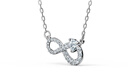 施華洛世奇（SWAROVSKI）   HYPERBOLA INFINITY 永恒愛(ài)意 項鏈女 鍍白金色 5520576 曬單實(shí)拍圖