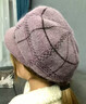恒源祥冬天帽子女?huà)寢屚妹€(xiàn)帽加厚保暖針織帽秋冬季韓版中老年棉帽 酒紅色 單件帽子 曬單實(shí)拍圖