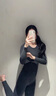 寶娜斯（BONAS）寶娜斯保暖內衣女秋冬諾羊毛加厚保暖套裝修身秋衣秋褲打底內搭 顯瘦灰+修容膚（兩套） 均碼 XF(建議體重120-150斤) 曬單實(shí)拍圖