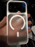 藍(lán)猩先生適用蘋果17Pro手機(jī)殼 iPhone17pro保護(hù)殼AI按鍵橙標(biāo)膚感磁吸防滑親膚防摔手機(jī)保護(hù)套 白 曬單實(shí)拍圖