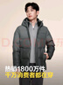 波司登（BOSIDENG）【反季】羽絨服新國標90絨男短款新升級版型高包容連帽保暖外套 【店長推薦】暗灰漸變9M32 M 175/96A 曬單實拍圖