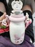 迪樂(lè )貝爾吸管保溫杯316L不銹鋼男女士學(xué)生大容量新款便攜可愛(ài)雙飲水杯子 莉莉兔-粉色610ml 曬單實(shí)拍圖