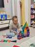 奧迪雙鉆（AULDEY）兒童磁力片彩窗積木磁性磁力玩具3-6歲男孩女孩玩具生日禮物116片 曬單實拍圖