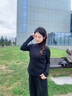 MJ STYLE空氣層修身外套女2025秋季新款運動(dòng)親膚休閑顯瘦立領(lǐng)拉鏈短款上衣 曬單實(shí)拍圖