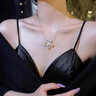 YIZUN. CHOMEL滿(mǎn)鉆太陽(yáng)花朵項鏈女秋冬配飾輕奢小眾高級感2024年新款毛衣鏈頸鏈 鑲鉆花朵項鏈 曬單實(shí)拍圖