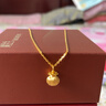 周生生南瓜紋小錢(qián)袋黃金吊墜 足金薄荷掛墜金墜子 96155P計價(jià) 0.69克(含工費240元) 曬單實(shí)拍圖