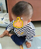 戴維貝拉（DAVE＆BELLA）童裝男童衛衣褲子兩件套2025秋季新款男寶寶長(cháng)褲套裝休閑兒童衣服 條紋【現貨】 90 cm（建議身高80-90cm） 曬單實(shí)拍圖