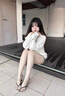 魯雅爾早秋季日系可愛卡通連帽衛(wèi)衣女慵懶風(fēng)寬松顯瘦小個子長袖上衣外套 白灰色 常規(guī)款 L 曬單實拍圖