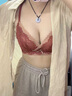 浪莎（LangSha）紅色內(nèi)衣女套裝新娘蕾絲性感聚攏本命年結(jié)婚送禮文胸禮盒套裝 【套裝款】萬事如意 M 建議34/75AB 曬單實(shí)拍圖