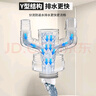 潛水艇（Submarine）陽(yáng)臺洗衣機下水三通面盆掃地機器人二合一專(zhuān)用接頭下水管防臭神器 【4】接洗衣池+洗衣機+掃地機 曬單實(shí)拍圖
