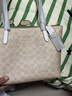 蔻馳（COACH）【品牌直供】coach女包Zip30拉鏈款手提單肩大號托特包送女友禮物 CBT18IMXDM 曬單實(shí)拍圖