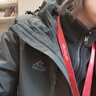 伯希和（Pelliot）【山野經(jīng)典2.0】戶(hù)外三合一沖鋒衣男女秋冬保暖外套12340106黑L 曬單實(shí)拍圖
