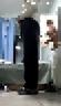 Homlean美式水洗牛仔褲男秋冬高街寬松直筒闊腿長褲子HS05黑灰加絨XL 曬單實拍圖
