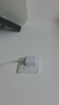 精岸5v2a智能充充電頭側插夾縫充電頭快充3A充電頭USB通用插頭 2.1A充電頭白色 曬單實(shí)拍圖
