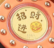 周大生黃金足金招財進(jìn)寶鑰匙扣掛件金幣黃金手機貼生日禮物送女友0.1g 曬單實(shí)拍圖