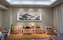 新中式客廳山水國畫(huà)裝飾墻畫(huà)靠山壁畫(huà)辦公室掛畫(huà)字畫(huà)紫氣東來(lái) A款 100*40厘米 質(zhì)感油畫(huà)布面 進(jìn)口實(shí)木框【紅木色 曬單實(shí)拍圖