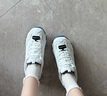 斯凱奇（Skechers）女鞋小白熊女士休閑鞋子厚底增高百搭運動(dòng)軟底老爹鞋女99999863 白色/海軍藍色/WNV1 36.5 曬單實(shí)拍圖